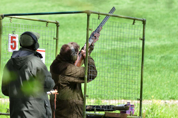group clay pigeon shooting